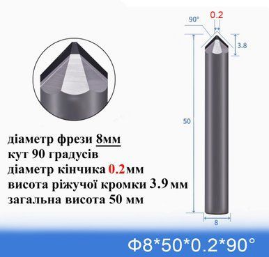 90W8-0.2 полікристалл Ф8-0.2-50 90 гр.
