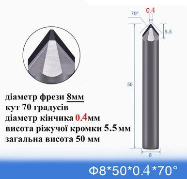 70W8-0.4 полікристалл Ф8-0.4-50 70 гр.